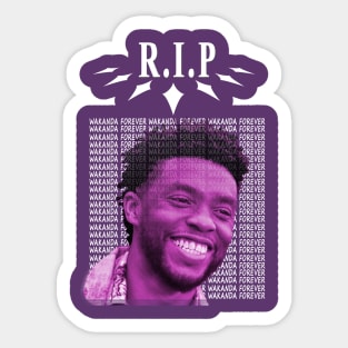 Chadwick Boseman ( WAKANDA FOREVER ) R.I.P Sticker